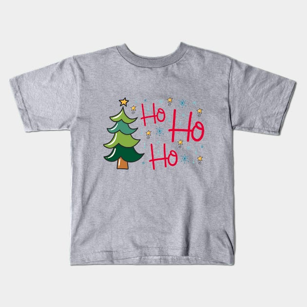 Ho Ho Ho Kids T-Shirt by JoyFabrika